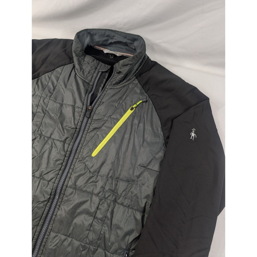 Smartwool Jacket Mens Large Black Quilted Merino Puffer PhD SmartLoft Divide